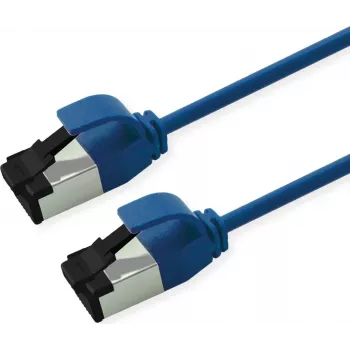 Cabo de patch U/FTP ROLINE Cat.8.1 LSOH fino azul 3m (21.15.3256)