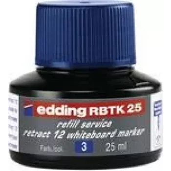 Tinta de recarga para marcador Edding RBTK 25, 25 ml tinta azul, substituição para marcadores Edding