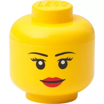 Storage-Head-Mini da Room Copenhagen – recipiente de arrumação compatível com LEGO 40331725, design Copenhagen Girl