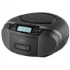 Leitor de rádio JVC RC-E444B preto com leitor de CD e sintonizador FM