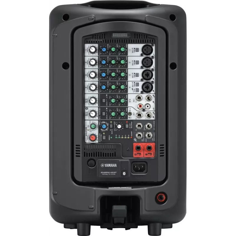 Yamaha STAGEPAS 400BT sistema PA portátil, mesa de mistura de 8 canais, amplificador de potência integrado