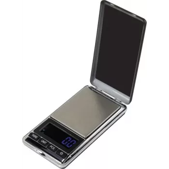 Balança de bolso Basetech SJS-60007 — capacidade 500 g, legibilidade 0,1 g, balança de precisão portátil compacta