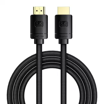 Cabo HDMI Baseus High Definition Series 2.1, 8K 60Hz, 3D, HDR, 48Gbps, 2 m (preto)