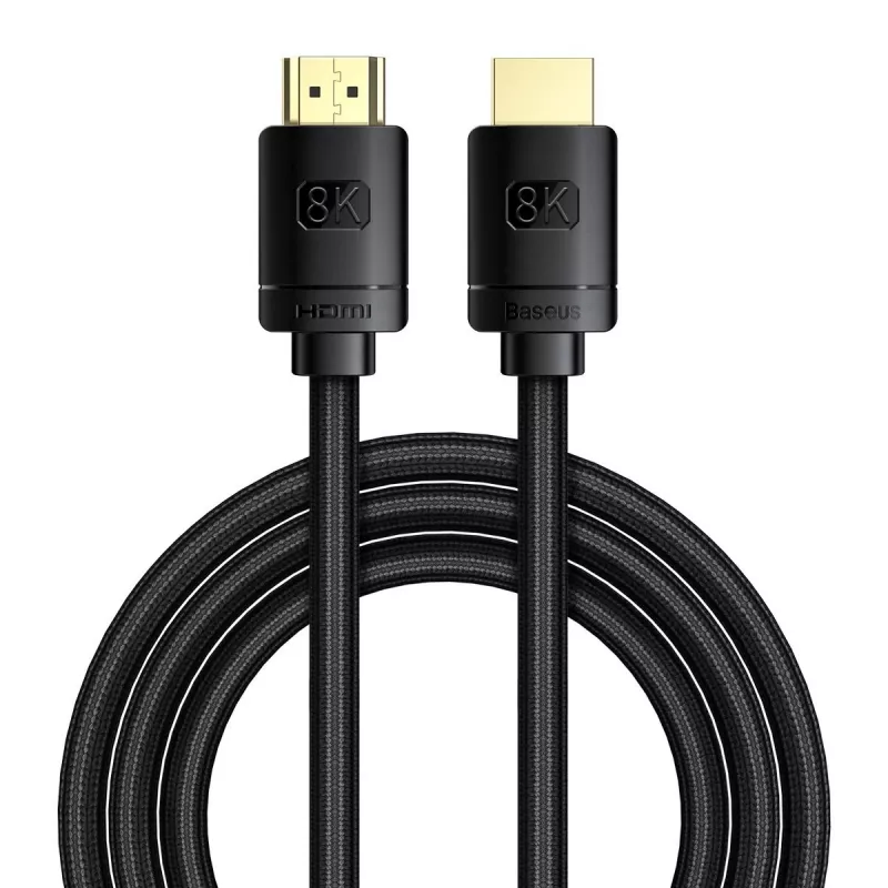 Cabo HDMI Baseus High Definition Series 2.1, 8K 60Hz, 3D, HDR, 48Gbps, 2 m (preto)
