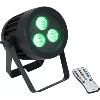 Projetor PAR LED EUROLITE 3x9W SCL Spot, luminária LED 3x9W RGBW para palco e eventos