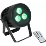 Projetor PAR LED EUROLITE 3x9W SCL Spot, luminária LED 3x9W RGBW para palco e eventos