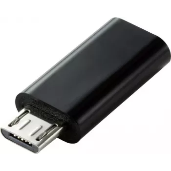 Adaptador de cabo/interface/género Renkforce RF-4472838 Micro-USB-B USB Type-C preto (RF-4472838)
