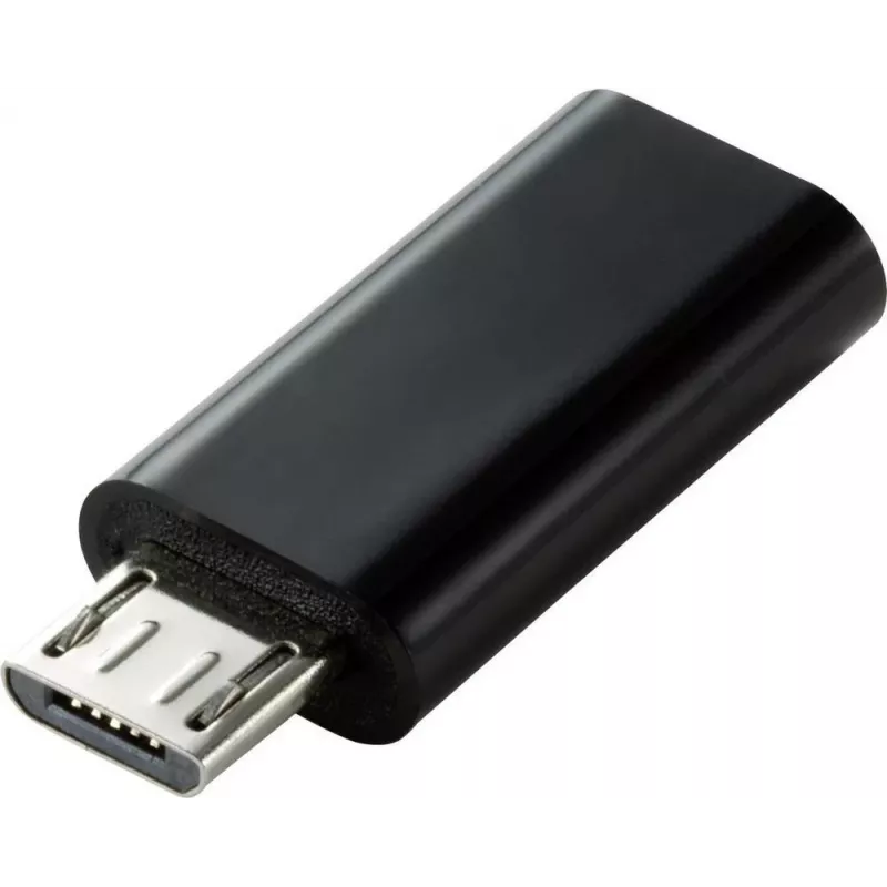 Adaptador de cabo/interface/género Renkforce RF-4472838 Micro-USB-B USB Type-C preto (RF-4472838)