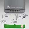 Qoltec, controlador de carga solar MPPT com sensor de temperatura 20A 12V/24V visor LCD 2 X USB