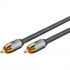 Goobay 65296. Ligação 1: RCA, Conector 1 sexo: Macho, Ligação 2: RCA, Conector 2 sexo: Macho, Material do cabo: Cobre,