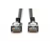 Cabo de rede Digitus CAT 6A classe Ea F/FTP 5m preto