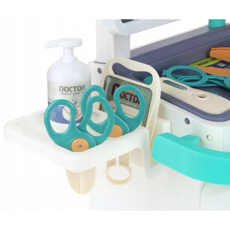 Extralink Toys conjunto de médico interativo, carrinho médico grande brinquedo