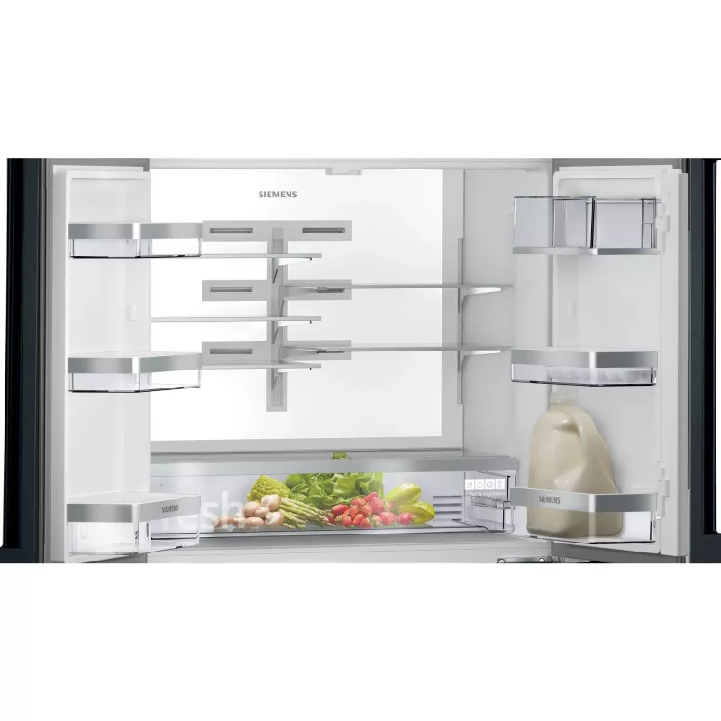 Frigorífico side-by-side Siemens KF96RSBEA de instalação livre 572 L preto