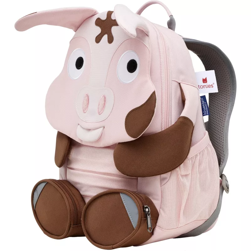 Mochila Affenzahn Big Friend Tonie Pig rosa/castanho — mochila para criança, tamanho pequeno