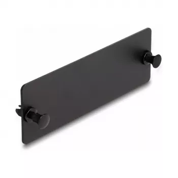 Tampa cega de fibra ótica DeLOCK preto 109 mm metal