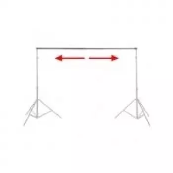 Vara telescópica para fundo Walimex Pro 225–400 cm, até 6 kg, ligação de encaixe