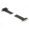 Placa riser DeLOCK PCI Express x4 conector macho para slot x4 90° angular com cabo 60 cm