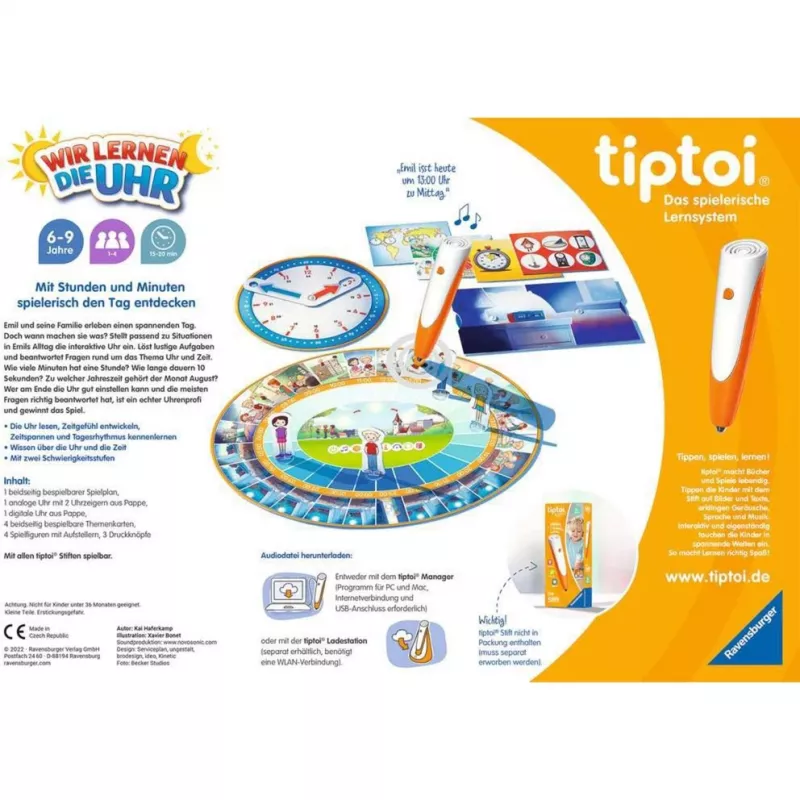 tiptoi 00126 jogo de tabuleiro 15 min jogo educativo