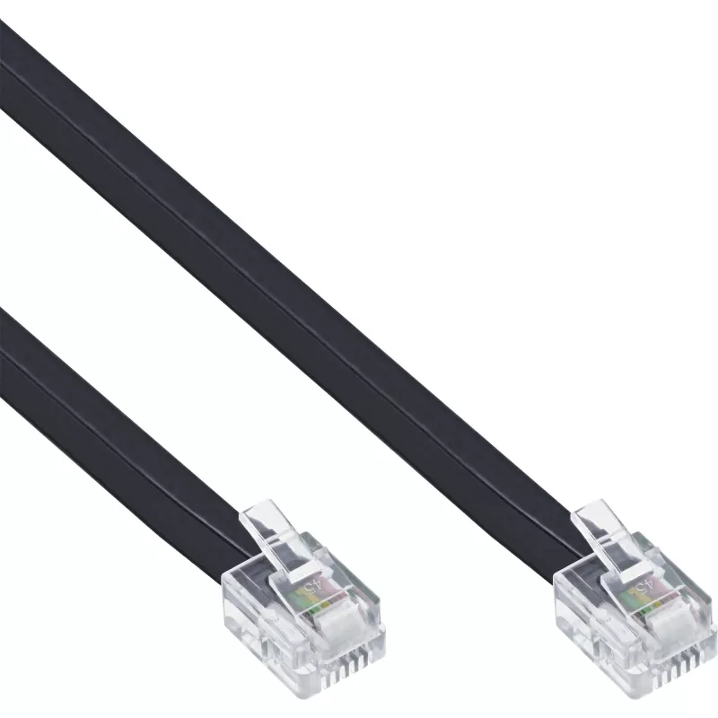 Cabo modular InLine RJ12 macho / macho 6P6C 20m