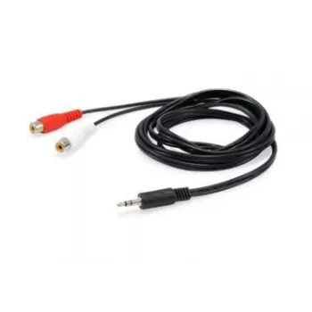 Cabo de áudio Equip 147093 250 m 2 x RCA 3,5 mm preto
