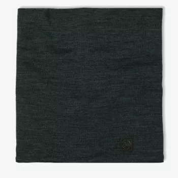 Buff Merino Heavyweight Solid Forest gorro de pescoço – gorro de pescoço de lã merino sem costuras, unissexo, verde escuro