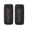 Altifalante estéreo portátil TRACER Stripe preto — 10 W RMS, Bluetooth/com fios, USB-A e USB-C, MicroSD, bateria integrada (até 5 h)