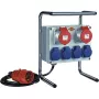Extensão de energia Brennenstuhl 1153750 2m 6 tomadas AC preto azul vermelho prateado
