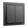 Tampa basculante GIRA System 55 dupla antracite (modelo 329528)