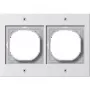 Gira TX_44 021266 moldura de 2 módulos, branco puro