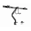 Suporte de monitor de secretária GEMBIRD MA-DA3-03, 3 braços, mola a gás, VESA 75–100x100, suporta 3 ecrãs até 27 polegadas, máx. 18 kg, preto