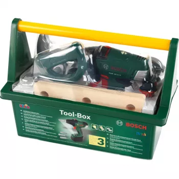 Theo Klein 8520 Bosch Toolbox I com muitas ferramentas I incl. aparafusadora a bateria