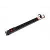 RÉGUA DE ALIMENTAÇÃO PARA RACK 19 ARMAC MULTI M12/10A 3M 12X 230V PL MONTAGEM VERTICAL preto