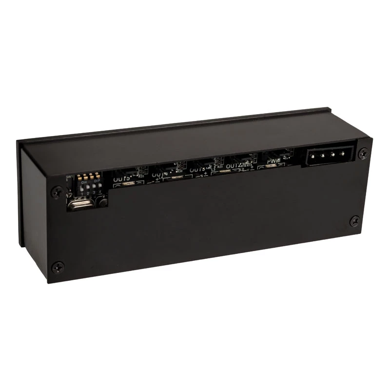 Controlador de ventoinhas Lamptron CP530 — controlador automático de ventoinhas com RGB, preto