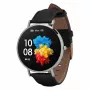 Smartwatch Garett Verona prateado-preto couro VERONA_SREB_CZARN_SKOR Garett