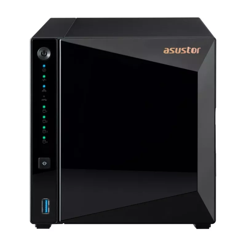 Asustor DRIVESTOR 4 Pro Gen2 AS3304T V2 NAS Realtek RTD1619B 2 GB DDR4 ADM preto