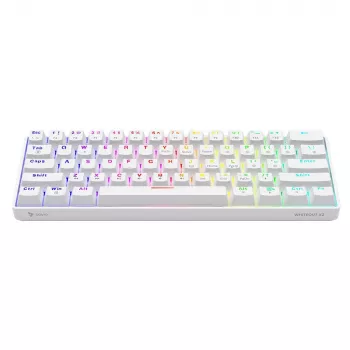 Teclado mecânico Whiteout X2, Brown Outemu, Hot Swap Savio Savgk-whit
