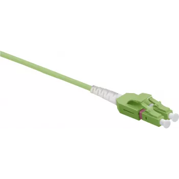 Cabo de rede Helos cabo de patch de fibra ótica Uniboot LC/LC duplex 50/125 µm OM5 3,0 m verde