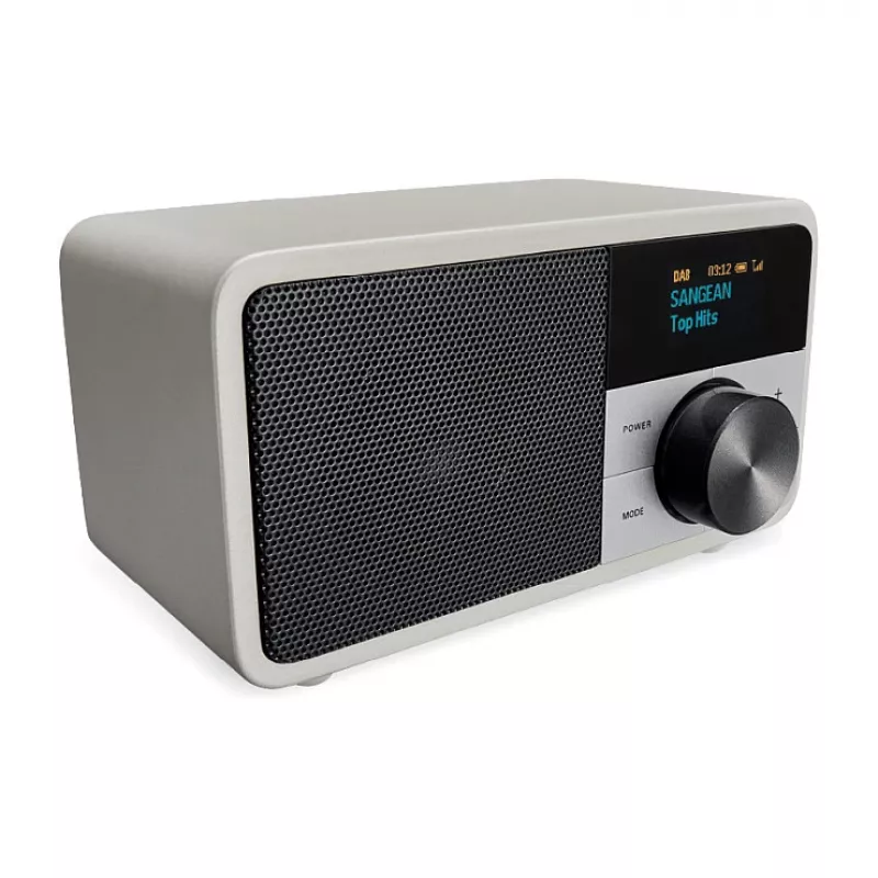 Rádio de mesa Sangean DDR-7 Glacier Silver com sintonizador digital e Bluetooth