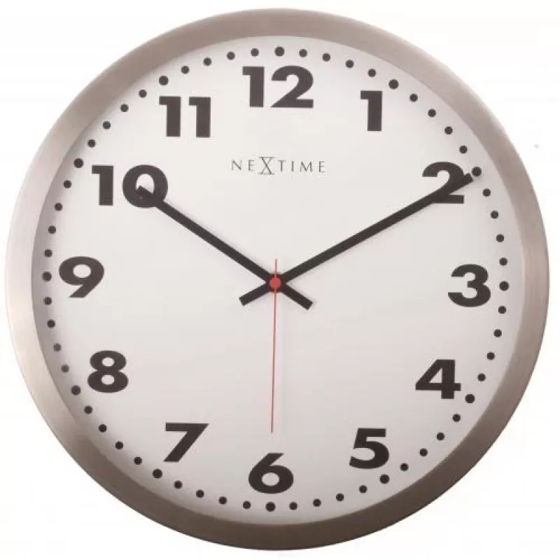 NeXtime Relógio de parede 2519 Arabic, Ø25 cm, branco