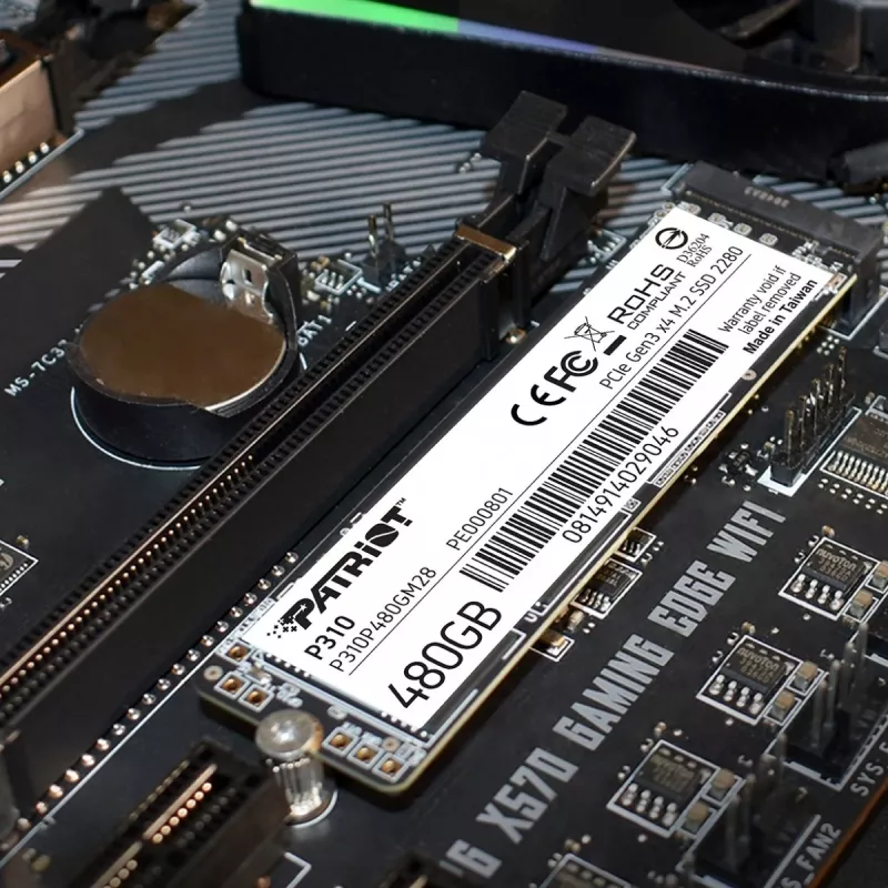 SSD Patriot Memory 480 GB M.2 PCI Express 3.0 NVMe P310