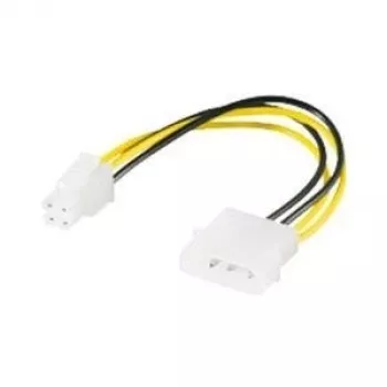 Cabo de alimentação interno para PC Wentronic Goobay, 0,16 m - ficha 5,25 > ficha P4 (51362)