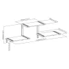 Estante modular de 3 níveis Maclean, máx. 30 kg, MC-974