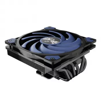 Arrefecedor de CPU Akasa ALUCIA H6LS M2 - 120 mm preto azul (AK-CC4030HP01)