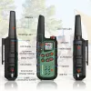 Rádio portátil Baofeng BF-T25E — 16 canais, 2×1400 mAh Li‑Ion, VOX, LCD, verde, conjunto de 2