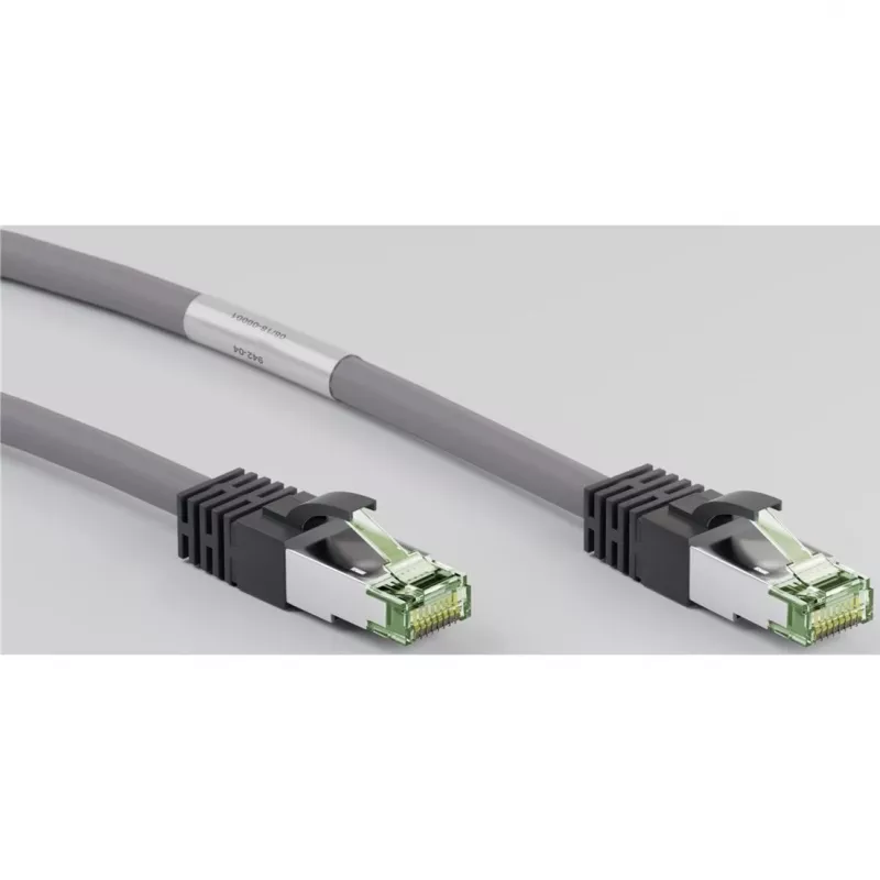 Cabo de rede Goobay CAT 8.1, S/FTP (PiMF), cinzento, 0,5 m - LSZH sem halogéneos, cobre AWG 24 (55135)