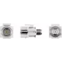 Goobay 79933 - Plano - branco - ficha F - conector fêmea - conector fêmea - plástico (79933)