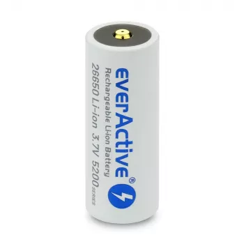Bateria recarregável everActive EV26650-52M 3,7V 5200mAh com função de carregamento micro-USB