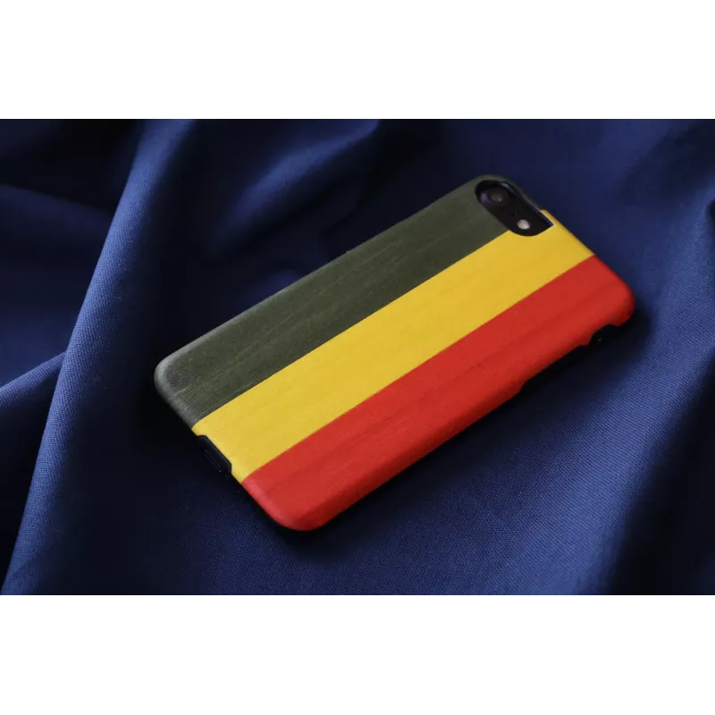 Capa para telemóvel Man and Wood para iPhone 7/8 — reggae preto