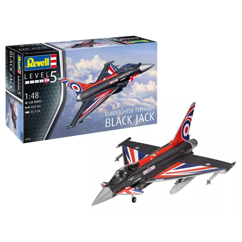 Maquete plástica REVELL Eurofighter preto Jack 1:48