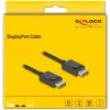 Cabo DisplayPort DeLOCK 81174 1 m preto DisplayPort para DisplayPort